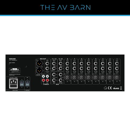 NewHank Drivemate FX 12 Channel Rack Mount Mixer