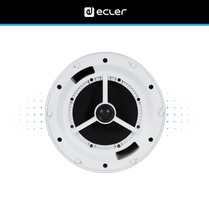 Ecler DROP6i 6.5-Inch 2-Way Pendant Speaker with 70/100V Transformer