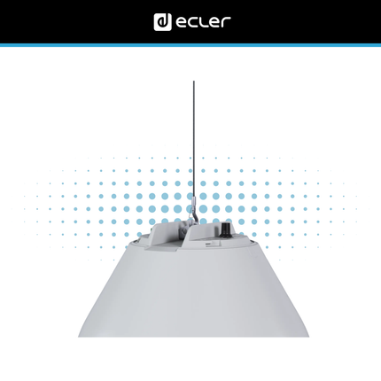 Ecler DROP6i 6.5-Inch 2-Way Pendant Speaker with 70/100V Transformer