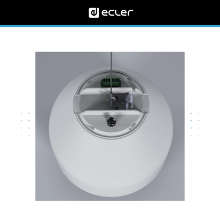 Ecler DROP6i 6.5-Inch 2-Way Pendant Speaker with 70/100V Transformer