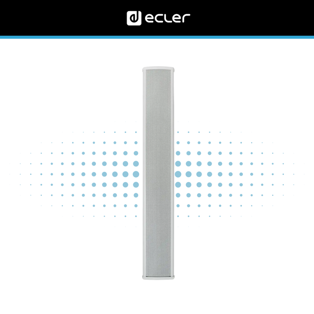 Ecler eCS803 Column Loudspeaker with 70/100V Transformer IP44