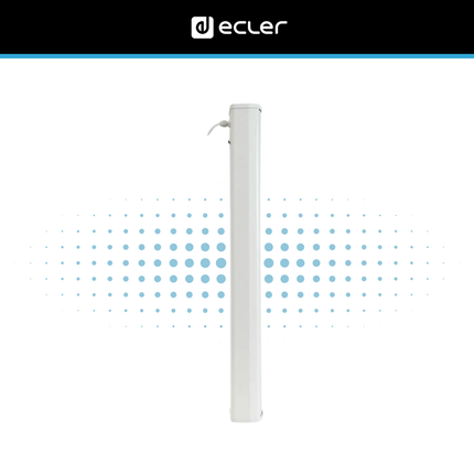 Ecler eCS803 Column Loudspeaker with 70/100V Transformer IP44