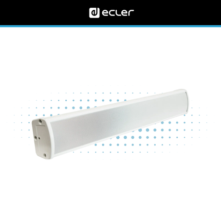 Ecler eCS803 Column Loudspeaker with 70/100V Transformer IP44