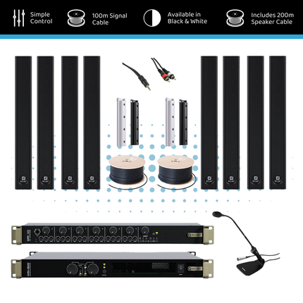 Ecler Extended House of Worship Sound System Package