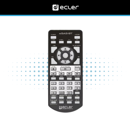 Ecler eSAS-BT Stereo Audio Player with FM Tuner, USB, SD and Bluetooth