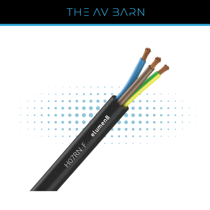 H07RN-F 3 Core 1.5mm² Rubber Cable - 100m Reel