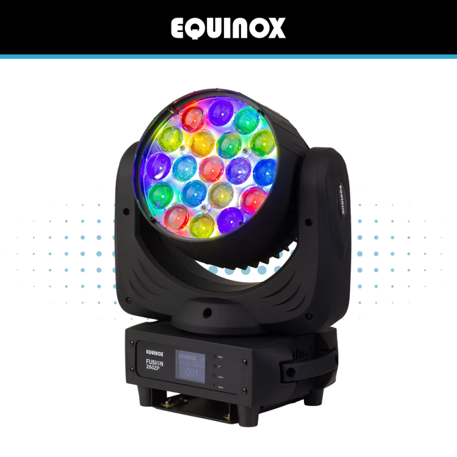 Equinox Fusion 260ZP Zoom Wash LED Moving Head