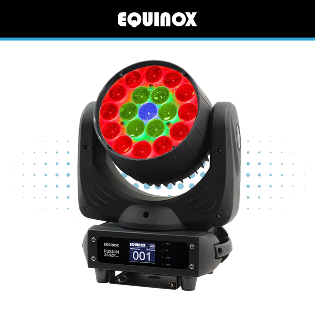 Equinox Fusion 260ZR MKII Zoom Wash LED Moving Head
