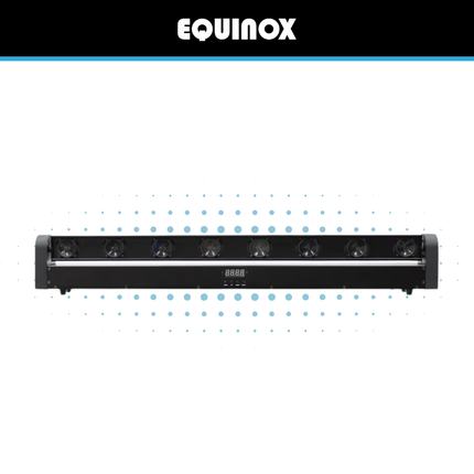 Equinox Swing Batten 8 x 10W RGBW LED Moving Beam Bar