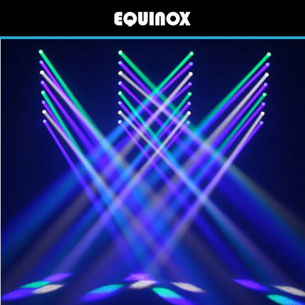 Equinox Swing Batten 8 x 10W RGBW LED Moving Beam Bar