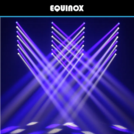 Equinox Swing Batten 8 x 10W RGBW LED Moving Beam Bar