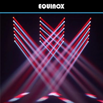 Equinox Swing Batten 8 x 10W RGBW LED Moving Beam Bar
