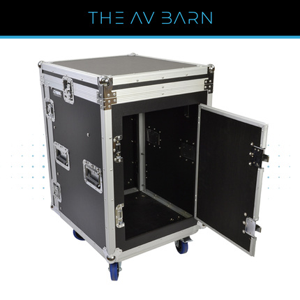 10U Sloping Top 12U Rack Flight Case
