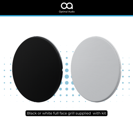 Optimal Audio Hybrid Speaker Background Music System - 4 Zone | 4x 5" Wall & 3x6" Ceiling Speakers