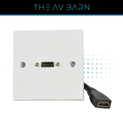 HDMI Wallplate with Female Tail