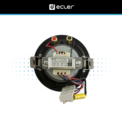 Ecler IC3 3-Inch In-Ceiling Speaker with 70/100V Transformer (pair)