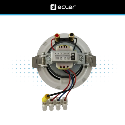 Ecler IC3 3-Inch In-Ceiling Speaker with 70/100V Transformer (pair)