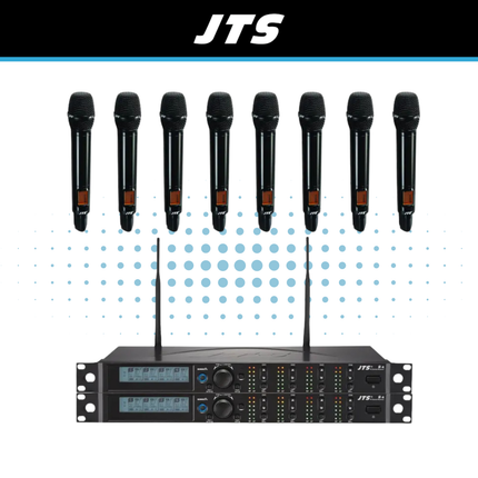 JTS R-4 Wireless Handheld Microphone Kit (4, 8 or 12 Channels)