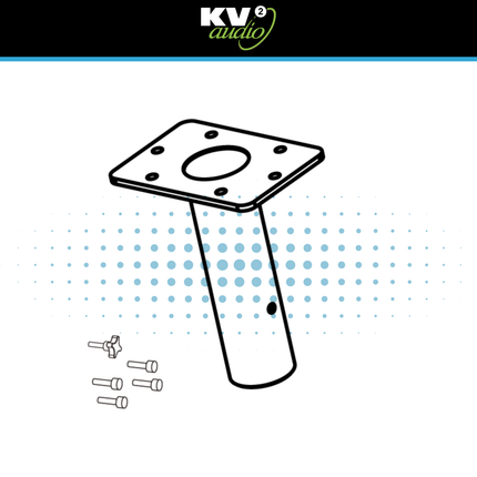 KV2 Audio Top Hat Adapter for ESD10, ESD12, ESD36, ESD6, EX10, EX12, EX26