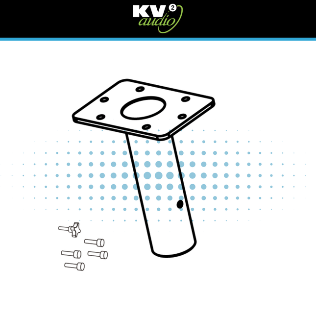 KV2 Audio Top Hat Adapter for ESD10, ESD12, ESD36, ESD6, EX10, EX12, EX26