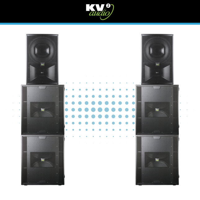 KV2 Audio EX 15 & EX 2.5 MKII Speaker Package