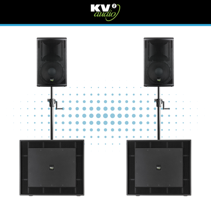 KV2 Audio EX 12 & EX 1.8 Speaker Package