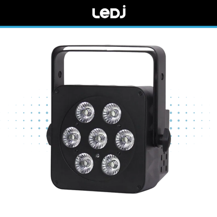 LEDJ Slimline 7Q5 RGBA LED Par Light Black or White