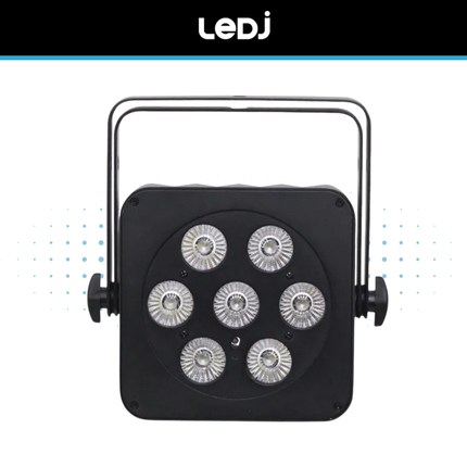 LEDJ Slimline 7Q5 RGBA LED Par Light Black or White