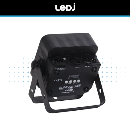 LEDJ Slimline 7Q5 RGBA LED Par Light Black or White