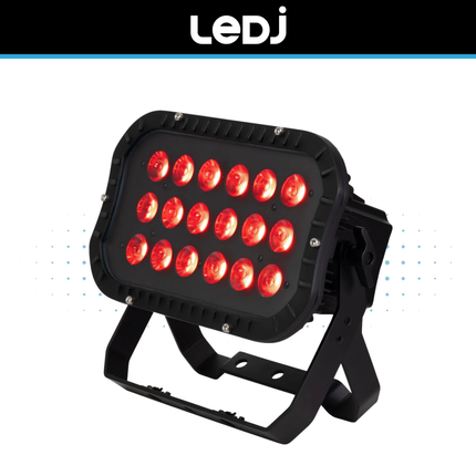 LEDJ Spectra Flood 18HEX10PRO RGBWAUV LED Exterior Wash Panel