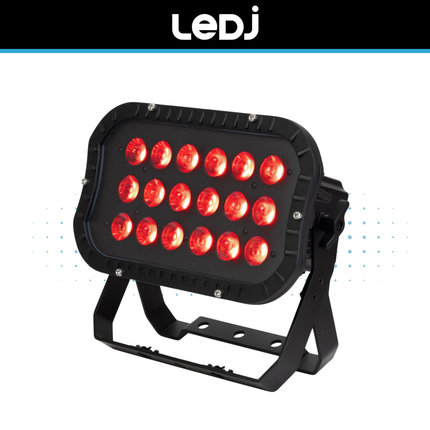 LEDJ Spectra Flood 18T3PRO RGB LED Exterior Wash Panel