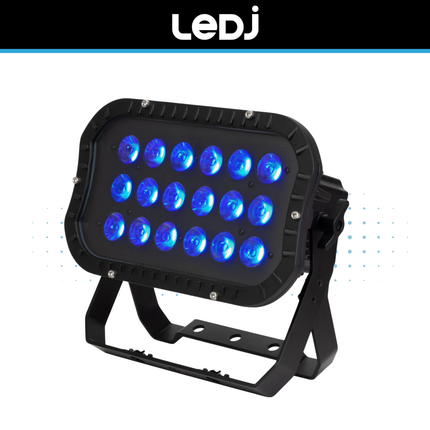 LEDJ Spectra Flood 18T3PRO RGB LED Exterior Wash Panel