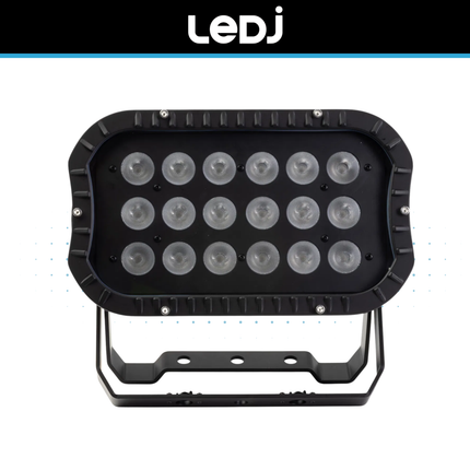 LEDJ Spectra Flood 18T3PRO RGB LED Exterior Wash Panel