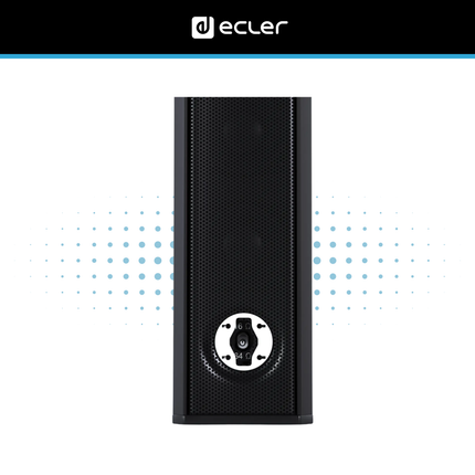 Ecler MIA-81 Compact Column Loudspeaker with Adjustable Wall Bracket