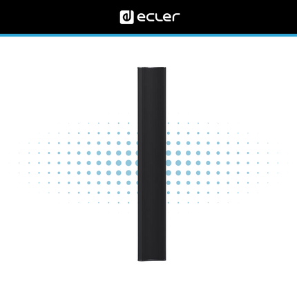 Ecler MIA-81 Compact Column Loudspeaker with Adjustable Wall Bracket
