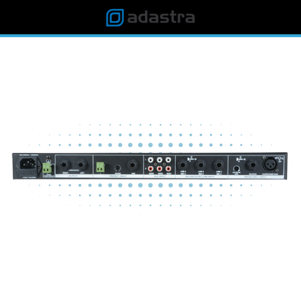 1U Mic Line Rack Mixer with Priority Paging Input