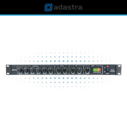 Adastra 1U Mic Line Rack Mixer