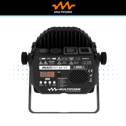 Multiform MULTIPIN 6A-V3 Compact RGBA LED Flat Par
