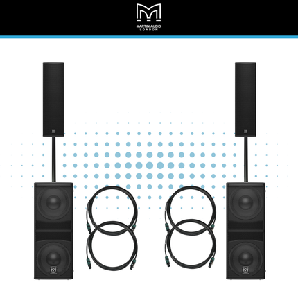 Martin Audio Compact PA System with Blackline Q26 and Q210 Subwoofers