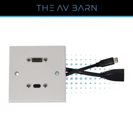 USB-C & HDMI Multimedia Wallplate