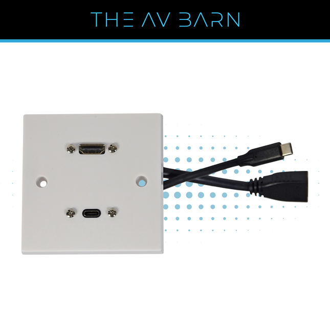 USB-C & HDMI Multimedia Wallplate