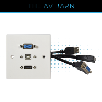 VGA, USB & HDMI Multimedia Wallplate