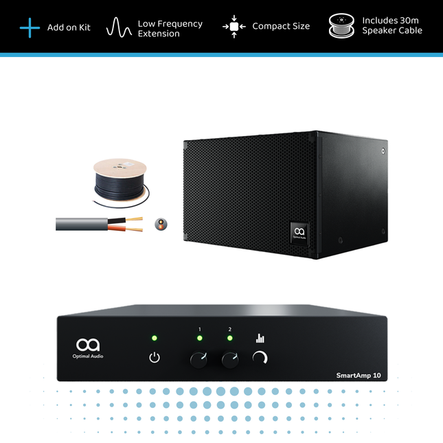 Optimal Audio Subwoofer Extension Kit - 1x 10" Subwoofer