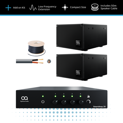Optimal Audio Subwoofer Extension Kit - 2x 6" Subwoofer