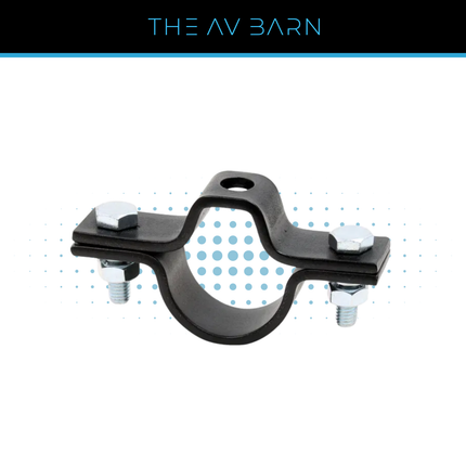 Pipe Clamp for Threaded Studding - Black or Silver