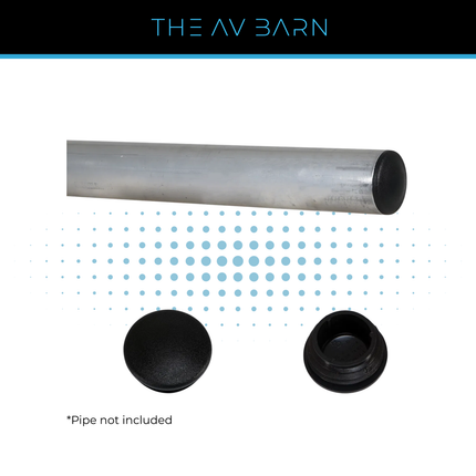 Pipe End Cap 50mm - Black