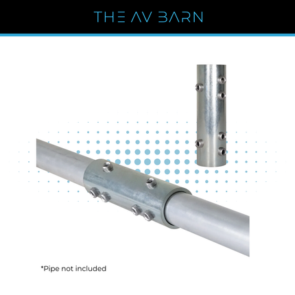 Scaffold Tube & Pipe Joiner - Silver or Black