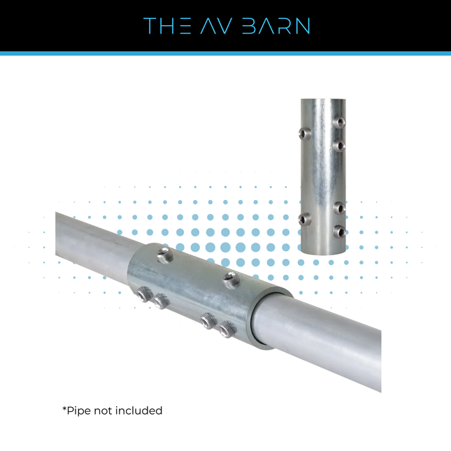 Scaffold Tube & Pipe Joiner - Silver or Black