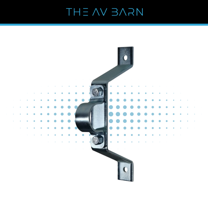 Heavy Duty 100mm Stand-Off Pipe to Wall Bracket - Silver or Black