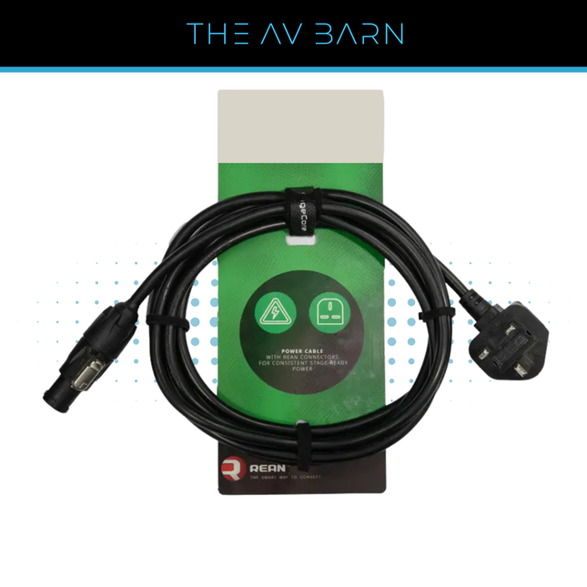 UK Plug to REAN TRUE1 Locking Power Lead